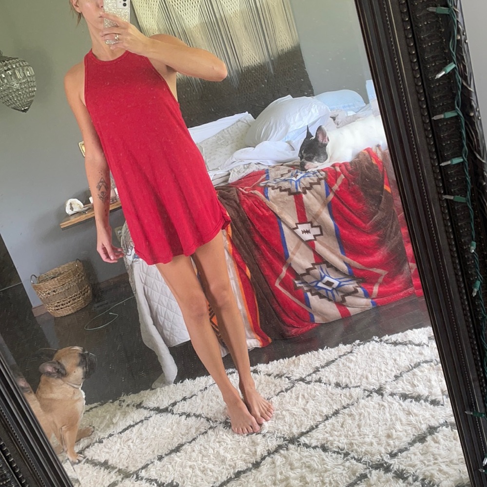 Free People LA Nights Tunic Mini Dress